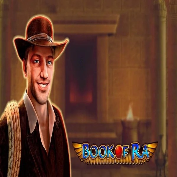 Slots logo of Book of Ra from Greentube at Funbet Casino