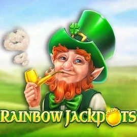 Rainbow Jackpots online game logo by Red Tiger Gaming on funbetcasinos-es.com