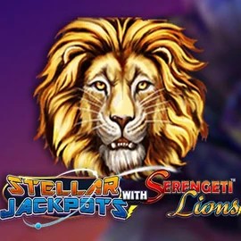 Stellar Jackpots with Serengeti Lions slot icon by Lightning Box Game, available at Funbet Casino