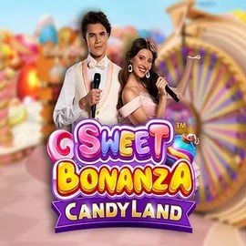 Sweet Bonanza Candy Land Live online game logo by Pragmatic Play on funbetcasinos-es.com
